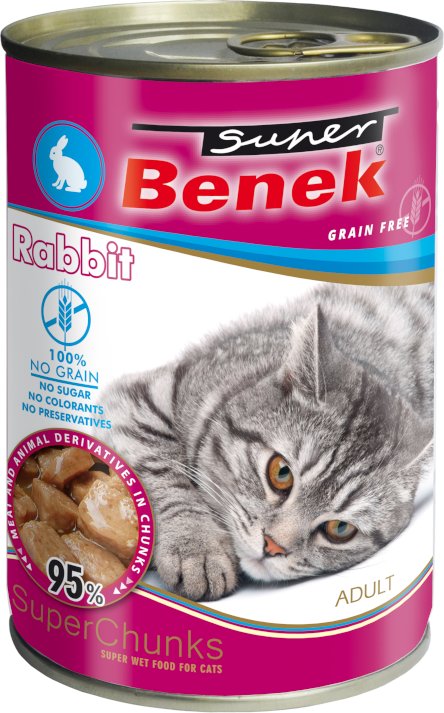 Sparpaket Super Benek Getreidefrei Chunks 20 x 415 g - Ente in Sauce