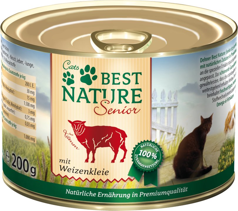 Best Nature Cat Senior 6 x 200 g - Lamm