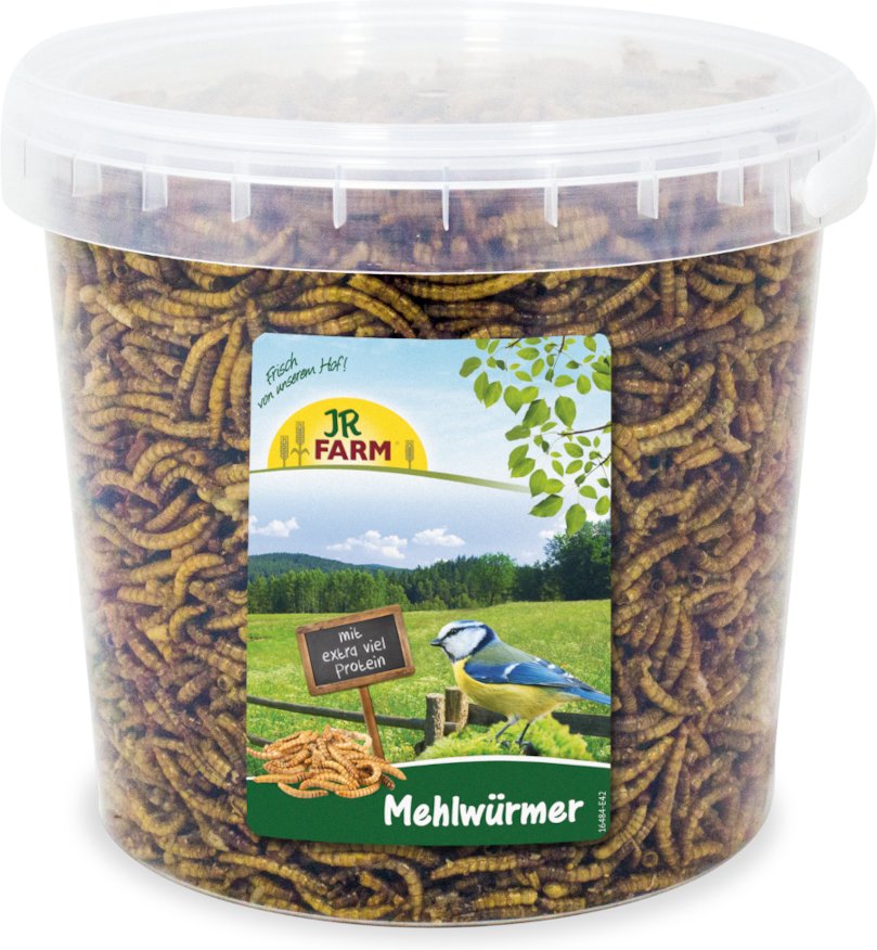 JR Farm Mehlwürmer mit Extra Viel Protein - 400 g