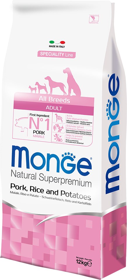 Monge Superpremium All Breeds Adult Schwein, Reis & Kartoffel - 12 kg