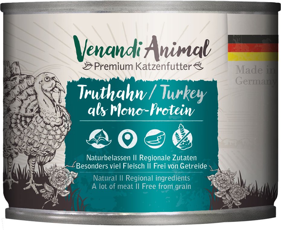 Venandi Animal Monoprotein 6 x 200 g - Truthahn