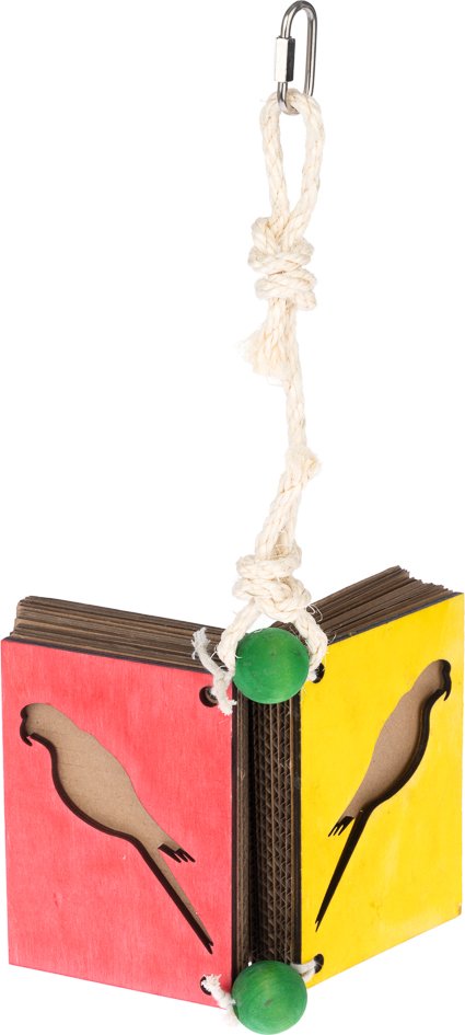 TIAKI Schredderspielzeug Hanging Book - ca. B 18 x H 41 cm