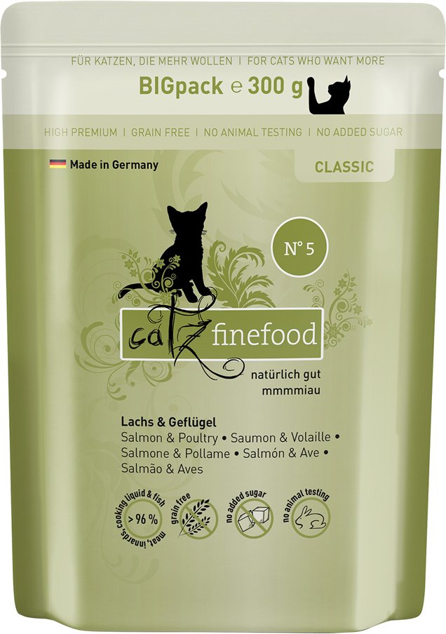 catz finefood 6 x 300 g - Lachs & Geflügel