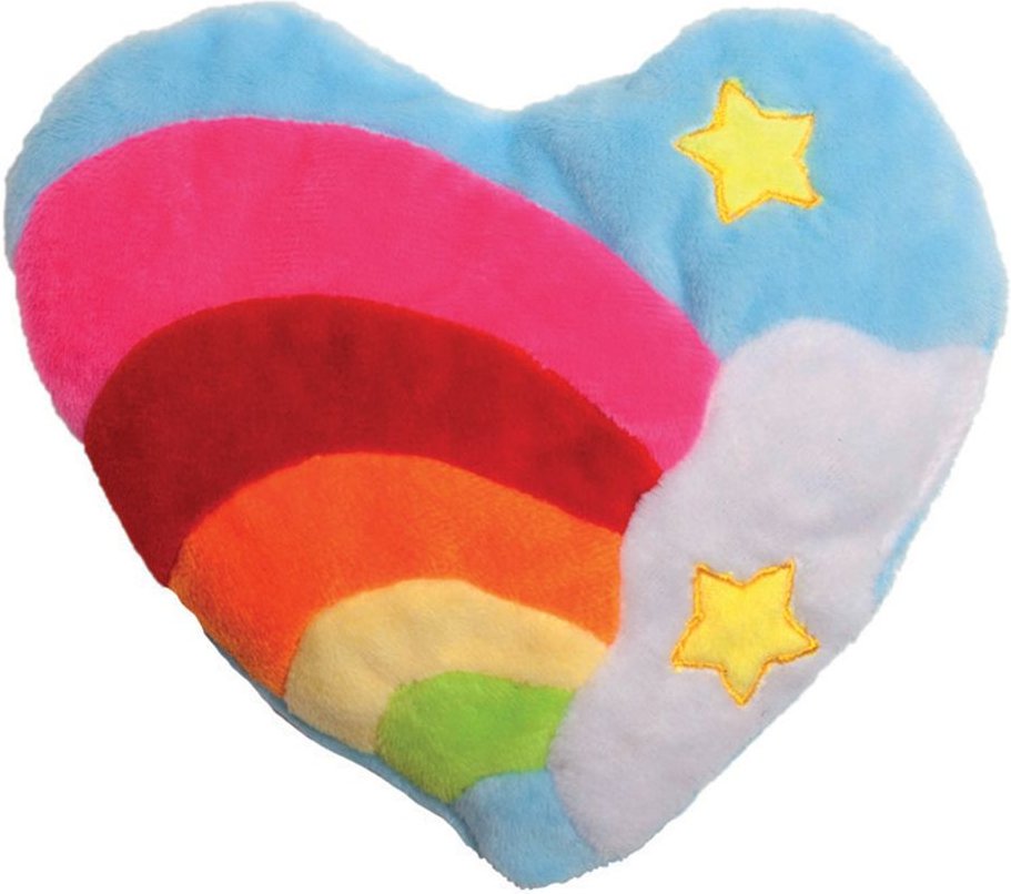 Aumüller Katzenspielzeug Regenbogenherz - Sparpaket: 3 Stück