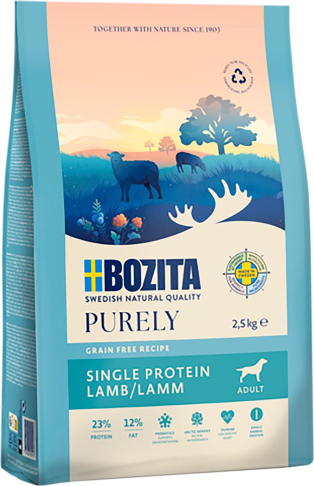 Bozita Dog Purely Adult Grain Free Lamm - Sparpaket: 2 x 2,5 kg