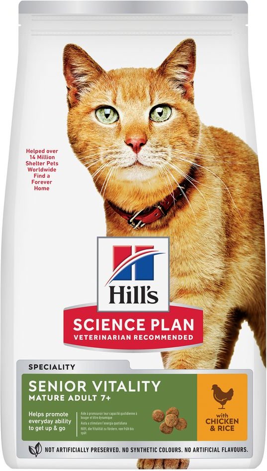 Hill's Science Plan Senior Vitality Mature Adult 7+ Huhn & Reis - 1,5 kg