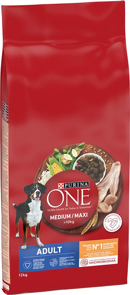 PURINA ONE Medium/Maxi Adult Huhn - 12 kg