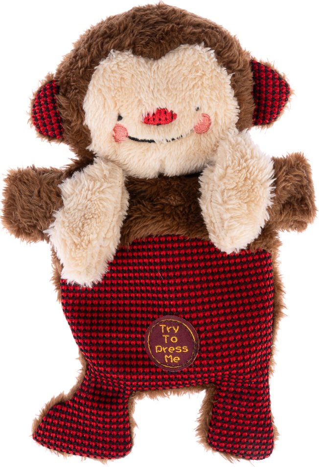 TIAKI Winkie Monkey Hundespielzeug - L 20 x B 25 x H 7 cm