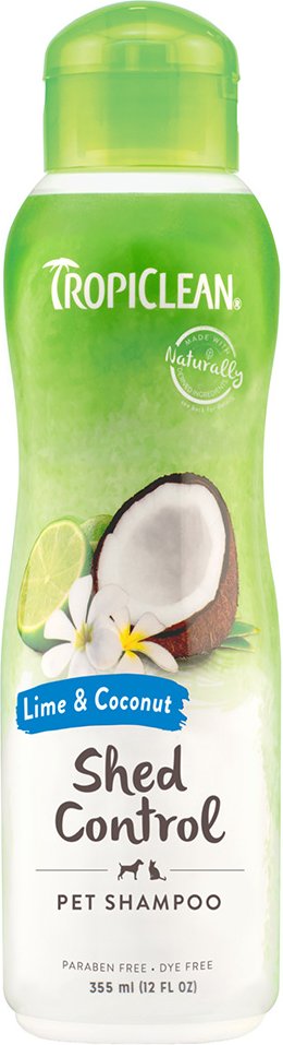 TropiClean Shed Control Lime & Cocoa Shampoo - 355 ml
