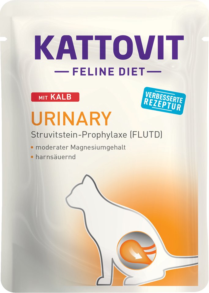 Kattovit Urinary Pouch 24 x 85 g - Kalb