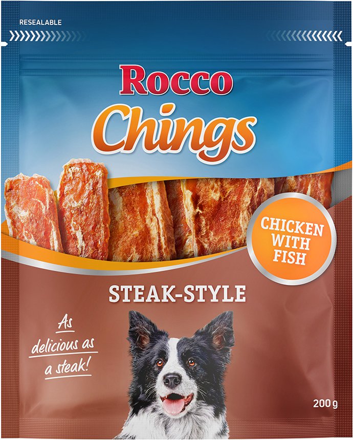 Rocco Chings Steak Style 200 g / Sparpaket % - Hühnerfleisch 12 x 200 g