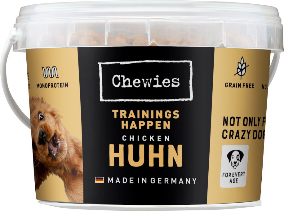 Chewies Monoprotein Trainingshappen - Sparpaket: Huhn 4 x 300 g