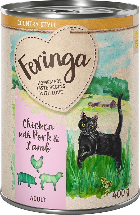 Thumbnail - Feringa Country Style Menü 6 x 400 g - Huhn, Lamm, Schwein