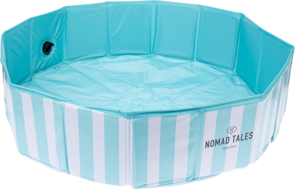 Nomad Tales Bloom Gestreifter Hundepool - Ø 80 x H 20 cm