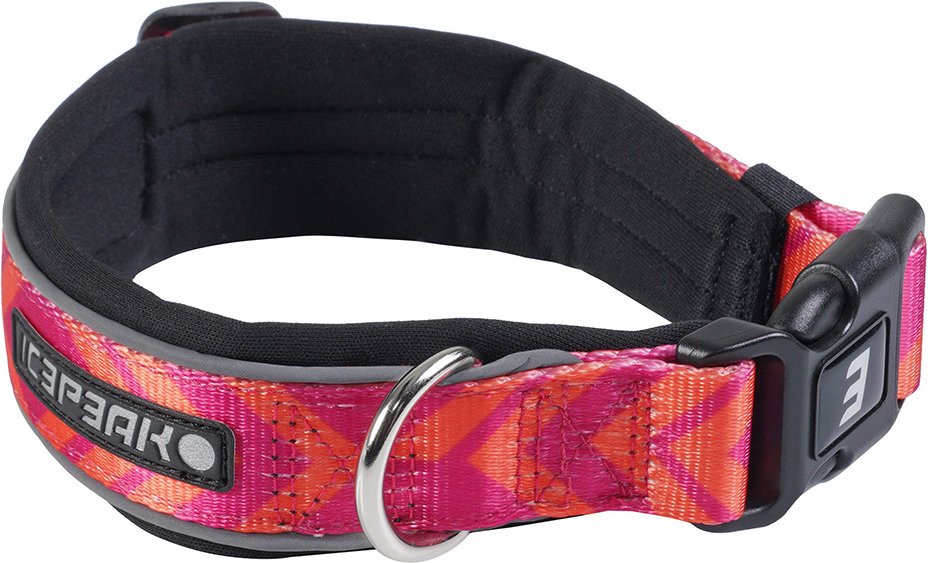 Icepeak Pet®Live Soft Halsband, cranberry - Größe L: 50 - 60 cm Halsumfang, 30 mm breit