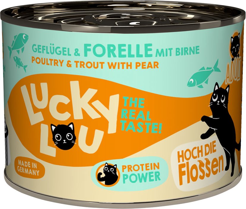 Lucky Lou Adult 6 x 200 g - Geflügel & Forelle
