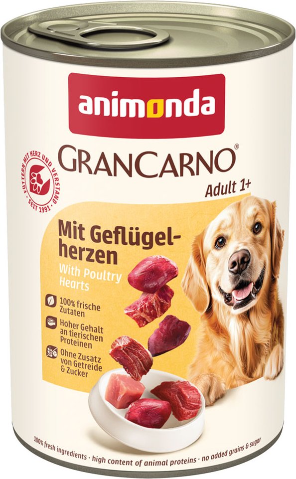 animonda GranCarno Original Adult 6 x 400 g - mit Geflügelherzen