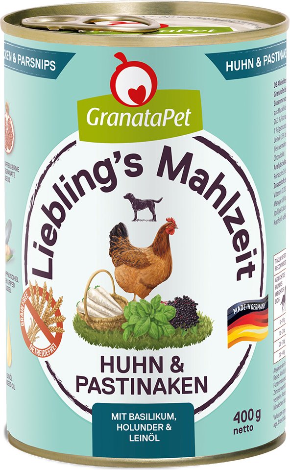 GranataPet Liebling's Mahlzeit 6 x 400 g - Huhn & Pastinaken