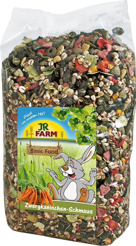 6-teiliges Mixpaket von JR Farm: Futter, Heu, Kräutermischung und Snack - Set aus Futter, Ergänzung, Heu und Snack