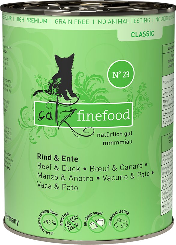 Sparpaket catz finefood 24 x 400 g - Rind & Ente