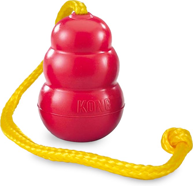 Thumbnail - KONG Classic mit Seil - Größe L: ca. Ø 7 x L 65 cm