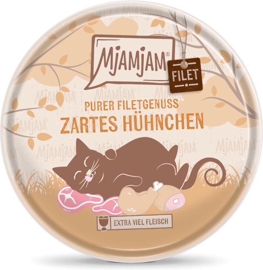 MjAMjAM purer Filetgenuss 16 x 80 g - zartes Hühnchen