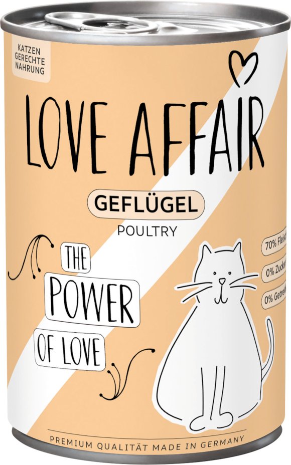 Sparpaket: Hardys LOVE AFFAIR 24 x 400 g - Geflügel