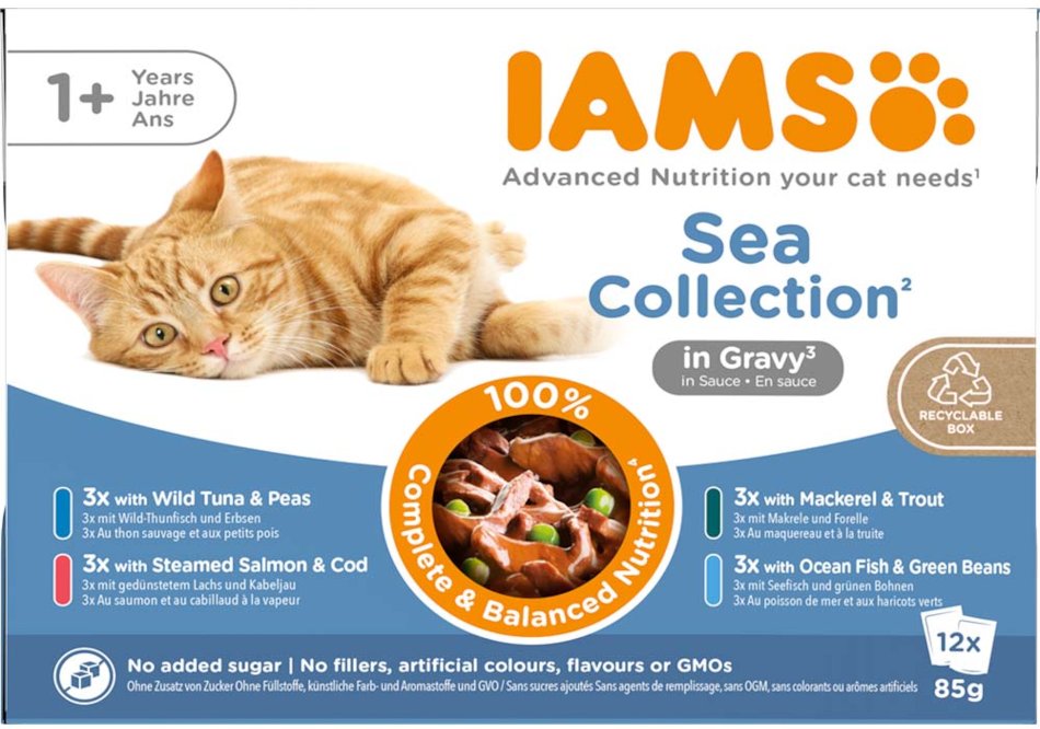 IAMS Advanced Nutrition Adult Sea Mix - Sparpaket: in Sauce (24 x 85 g)