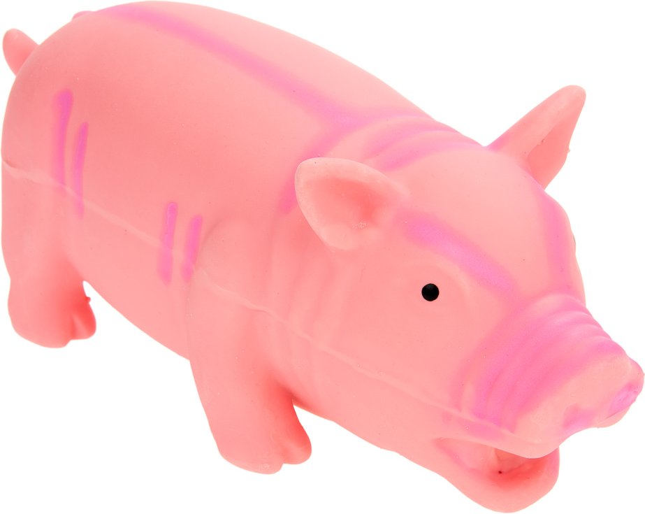 Hundespielzeug Latex-Schwein mit Stimme - 2 Stück, L 23 cm im Sparset