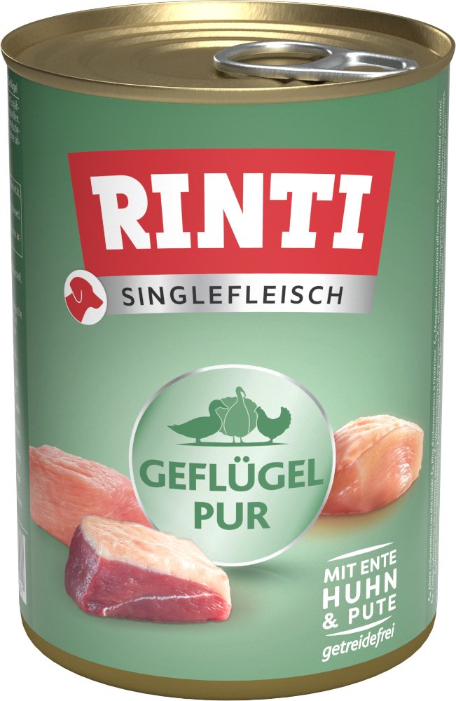 RINTI Singlefleisch 24 x 400 g - Geflügel pur