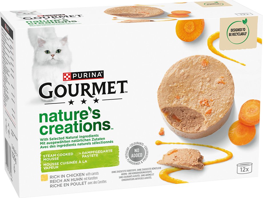 Gourmet Nature's Creations Pastete 12 x 85 g - Huhn & Karotten