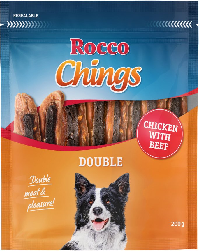 Sparpaket Rocco Chings Double 200 g / Sparpaket % - Huhn & Rind 12 x 200 g