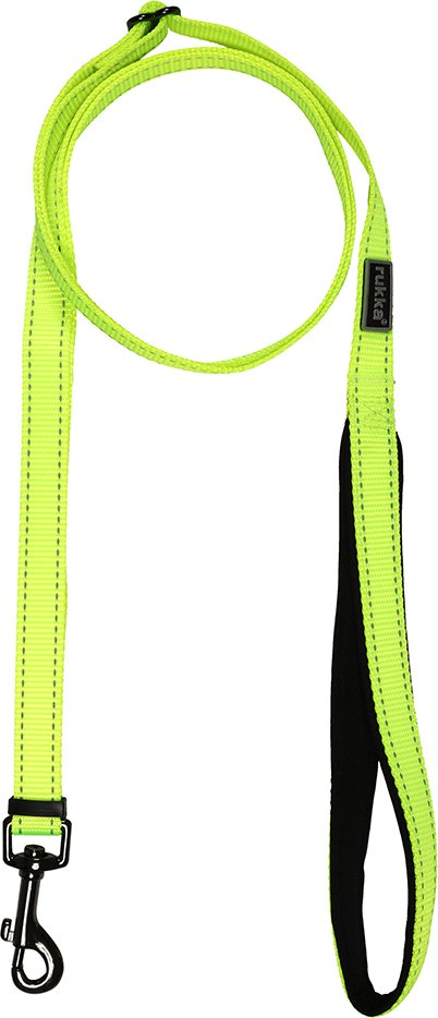 Rukka® Set: Bliss Neon Halsband & Leine - Halsband Größe L + Leine 200 cm, 25 mm