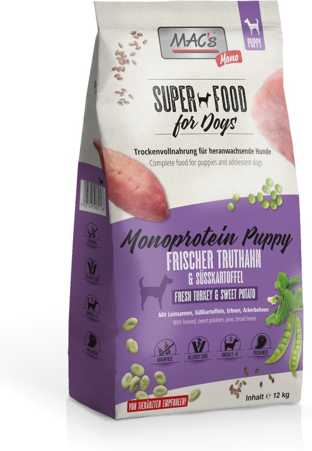 MAC's DOG Mono Puppy Truthahn - Sparpaket 2 x 12 kg