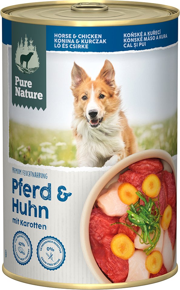 Pure Nature Adult 6 x 400 g - Pferd & Huhn
