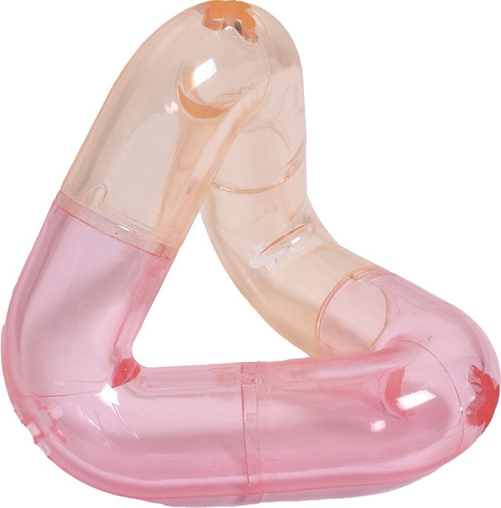 Bobby Hundespielzeug Pyramide - pink: L 14,1 x B 14,1 x H 9,2 cm