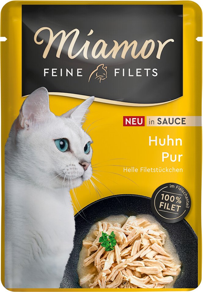 Miamor Feine Filets in Soße 6 x 100 g - Huhn Pur