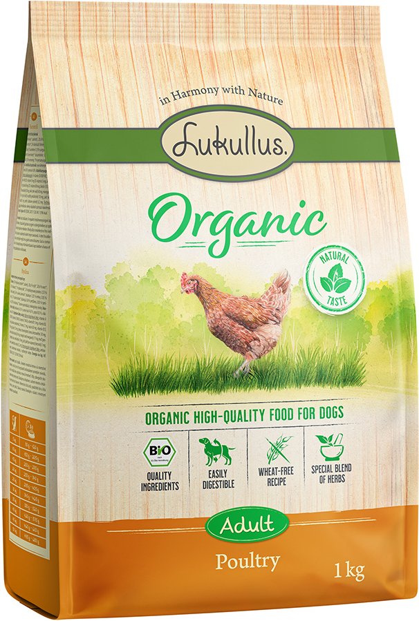 Lukullus Organic Geflügel (weizenfrei) - Sparpaket: 5 x 1 kg