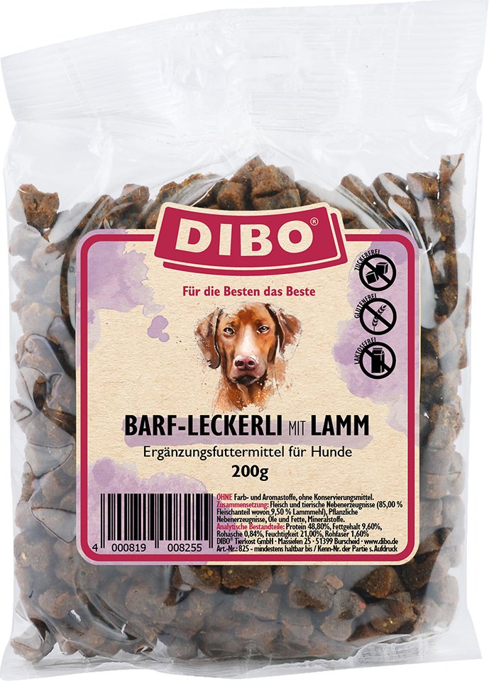 DIBO BARF-Leckerli mit Lamm - Sparpaket: 3 x 200 g