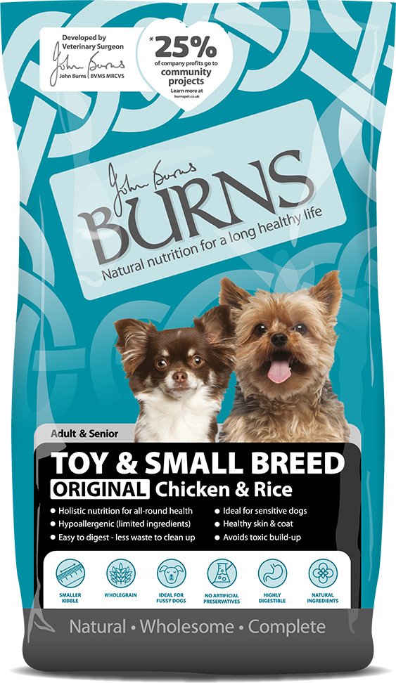 Burns Adult & Senior Original Toy & Small Breed Huhn & Reis - 6 kg