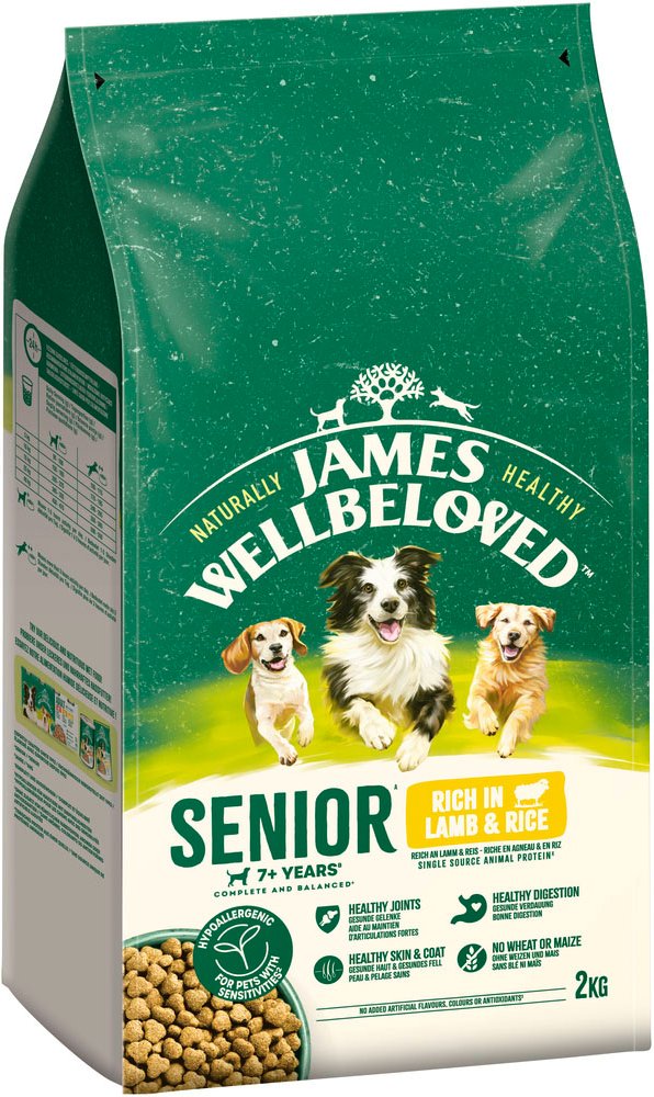 James Wellbeloved Senior Dog Hypoallergenic Lamm & Reis - 2 kg