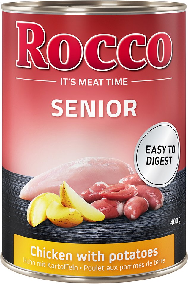 Sparpaket Rocco Senior 24 x 400 g - Huhn mit Kartoffeln