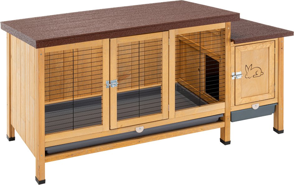 Ferplast Kaninchenstall Ranch XXL - L 153 x B 68 x H 79 cm (2 Pakete)