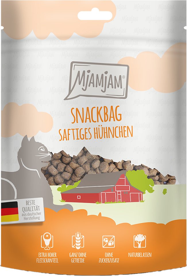 MjAMjAM Snackbag saftiges Hühnchen - Sparpaket 4 x 125 g