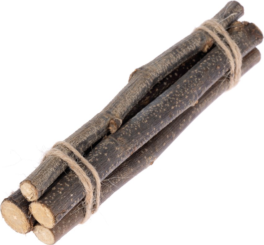 TIAKI Haselnuss-Knabberhölzer - 4er Set ca. 15 cm