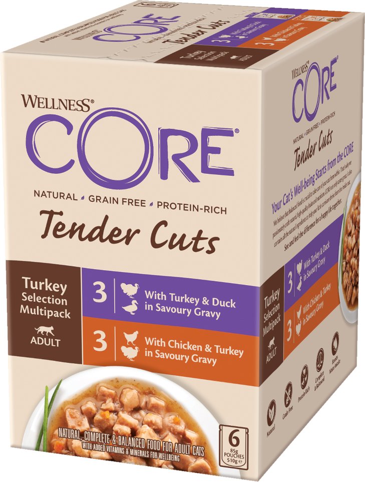 Wellness Core Tender Cuts 6 x 85 g - Truthahn-Auswahl