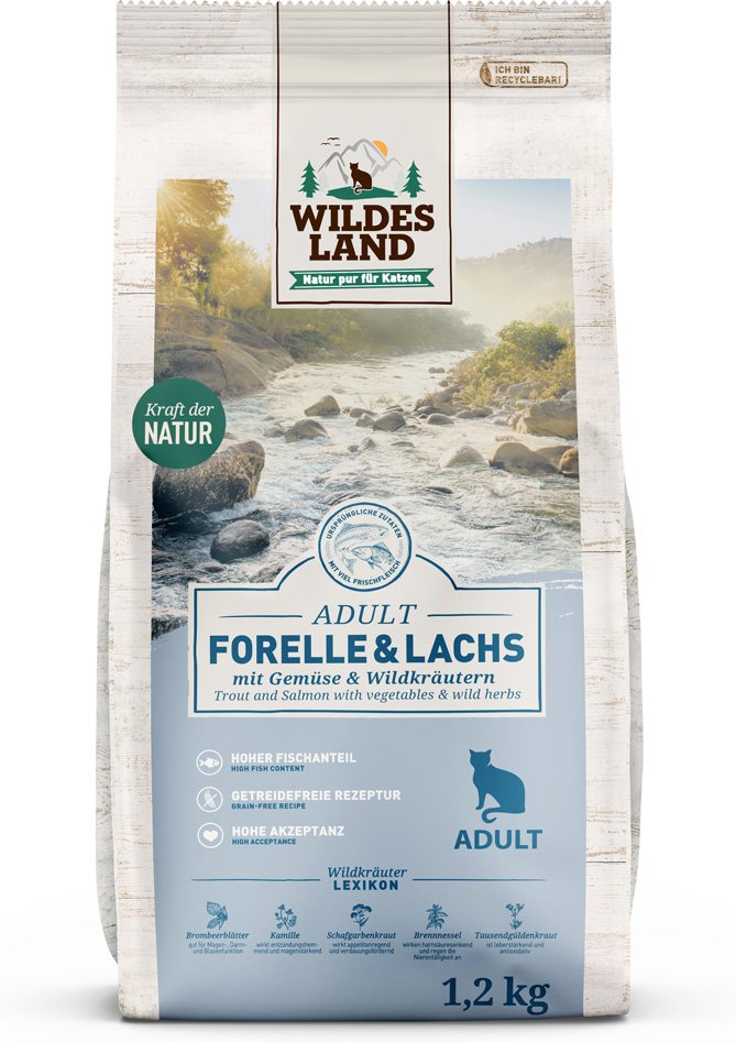 Wildes Land Cat Forelle & Lachs - 1,2 kg