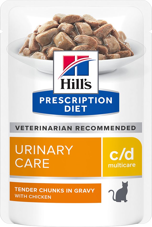 24 + 12 gratis! 36 x 85 g Hill’s Prescription Diet - c/d Multicare Urinary Care mit Huhn