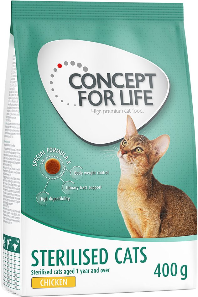 Concept for Life Sterilised Cats Trockenfutter mit Huhn - 400 g