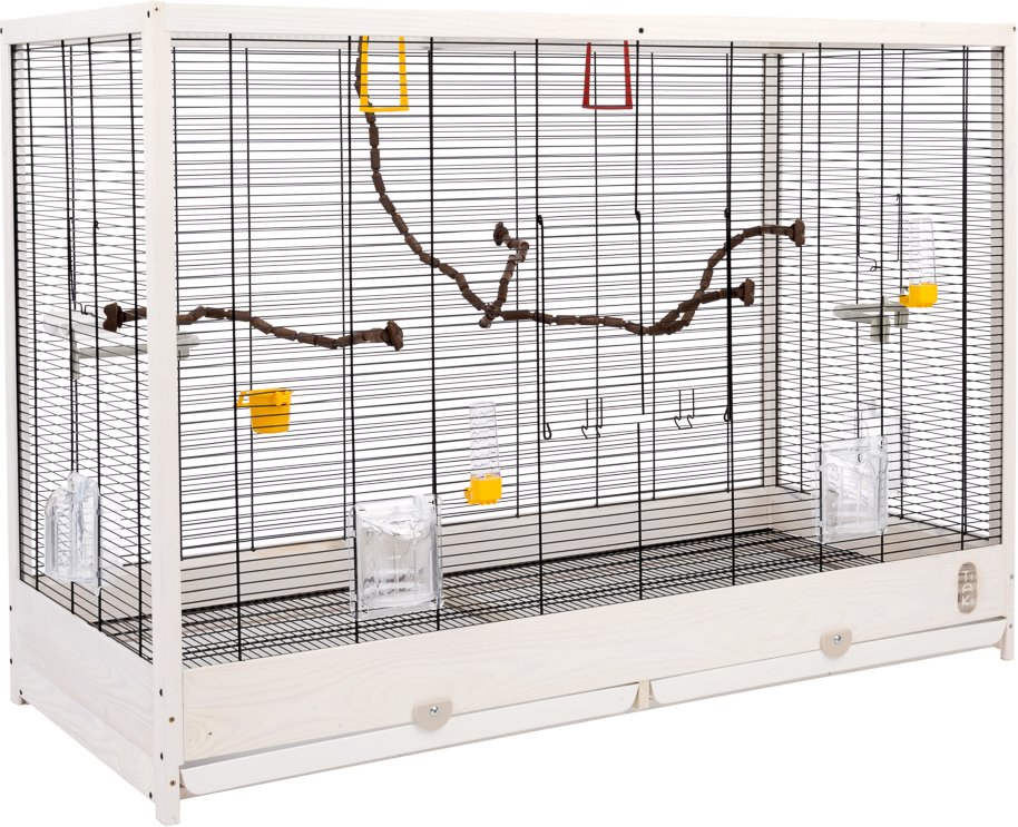 Thumbnail - TIAKI Holz Vogelkäfig Robin XXL - L 113,4 x B 53 x H 81,7 cm